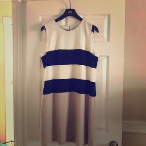 Calvin Klein Dress - Black, White and Beige